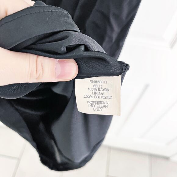 David Meister Black Drapey Bodycon Dress - Picture 8 of 10